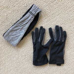Lululemon ear warmer and gloves set winter gear